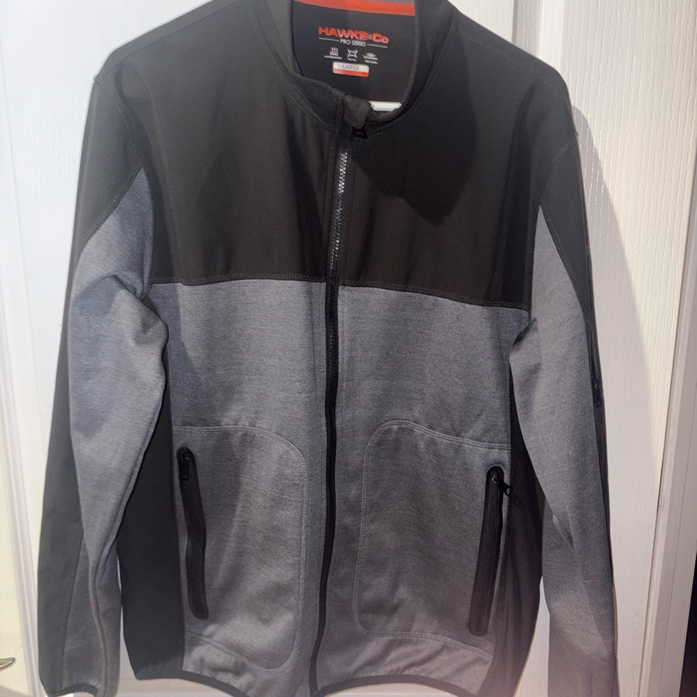 Hawke & Co Men's Black and Gray Lightweight Jacket
